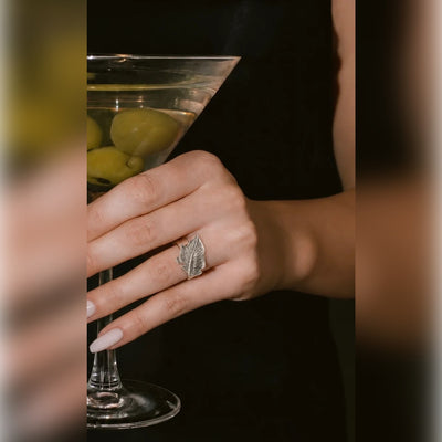 Leaf Feather Ring