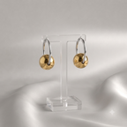 Duo Ball Hoop Earrings