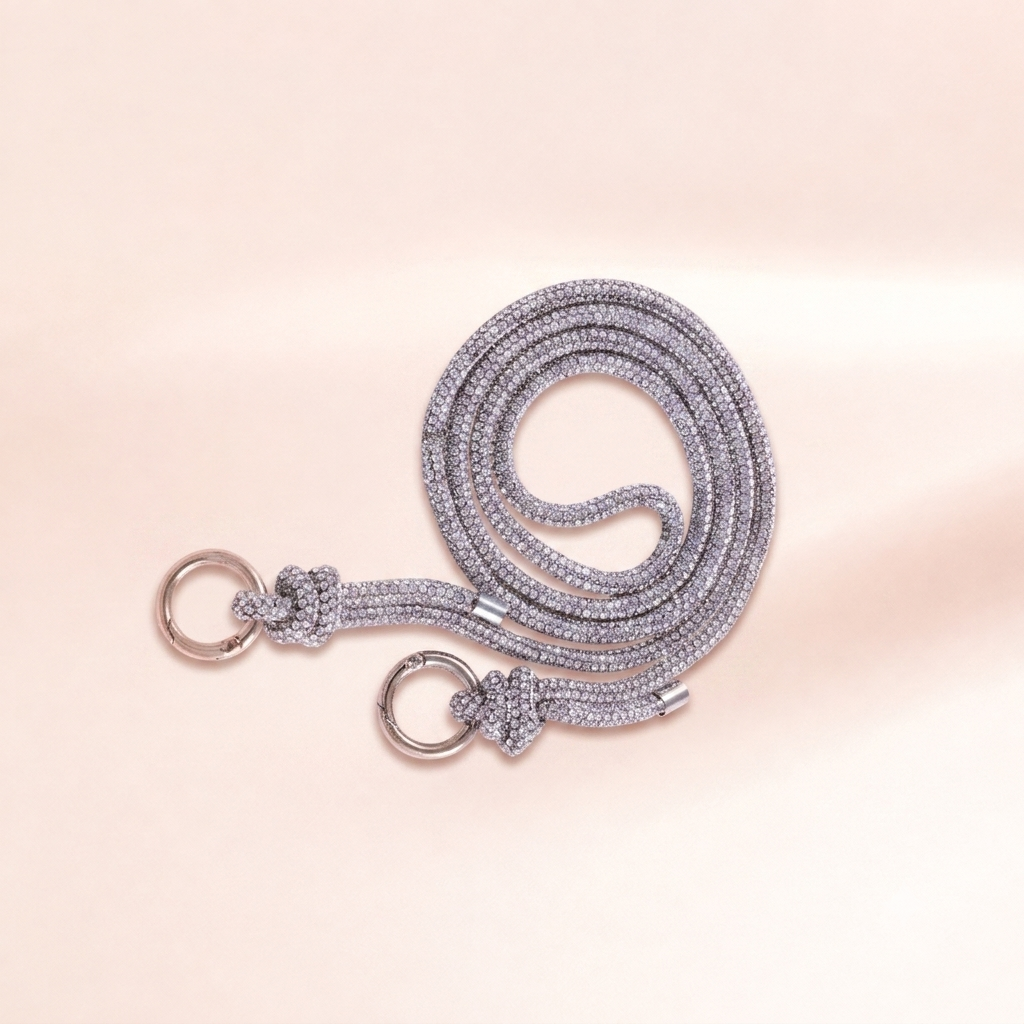 Crystal Rope Wristlet Charm