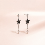 "Dream" Star Chain Drop Earrings