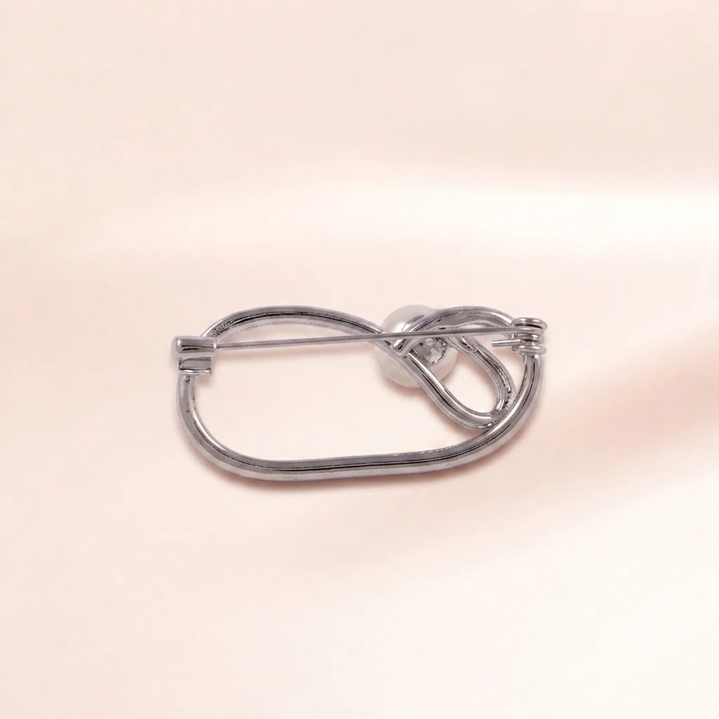 Loop Pearl Pin Brooch | Vybe Global Store - Image 4