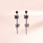 Dark Butterfly Duo Drop Earrings