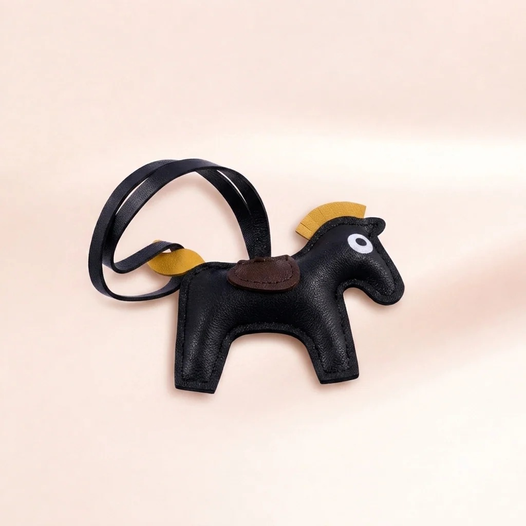 Leather Pony Bag Charm | Vybe Global Store - Image 3