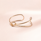 Knotted Wire Cuff Bracelet