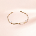 Wave Pearl Cuff Bracelet