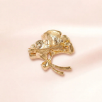 Golden Ginkgo Bloom Brooch | Vybe Global Store - Image 4