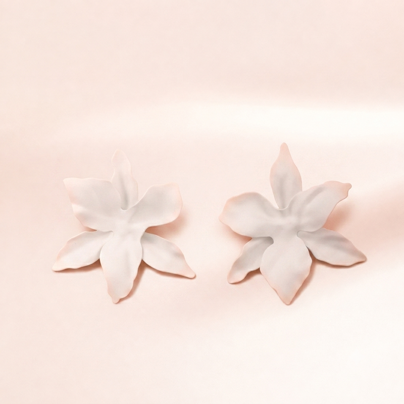 Flower Statement Stud Earring