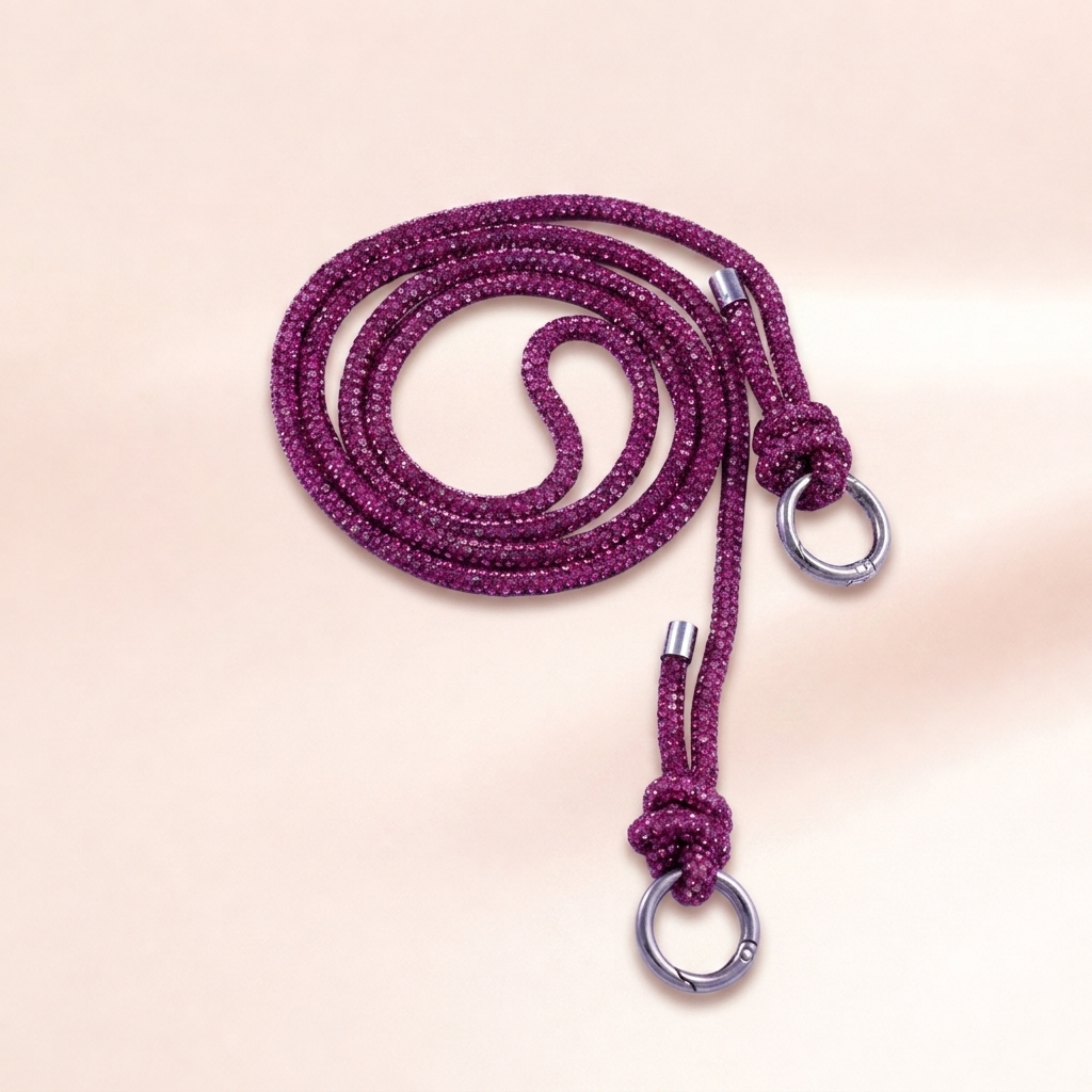 Crystal Rope Wristlet Charm