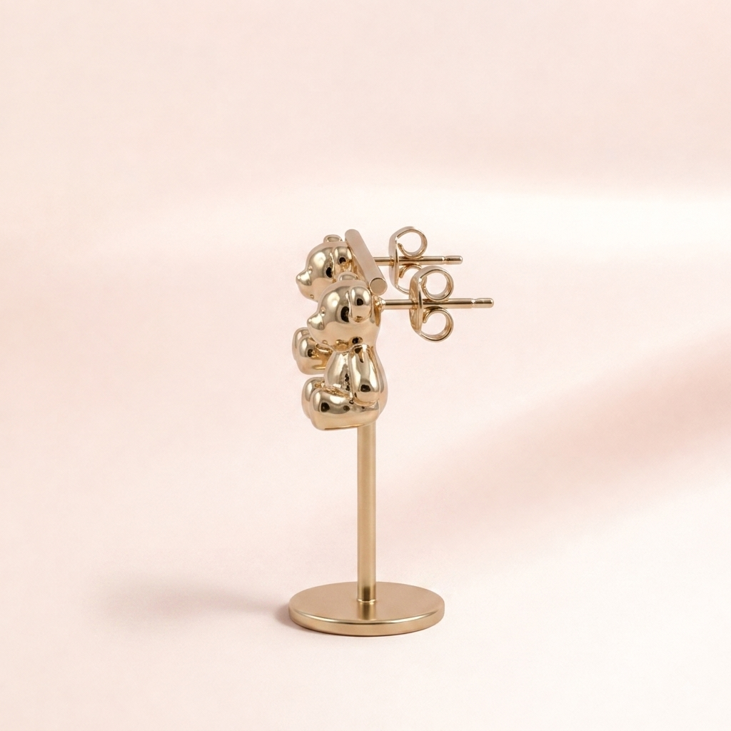 Little Bear Charm Studs