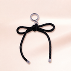 Crystal Rope Bow Bag Charm