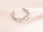 Two-Tone Woven Cuff Bracelet