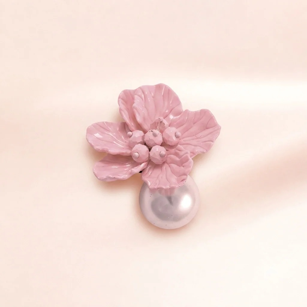 Flower Pearl Drop Earring | Vybe Global Store - Image 10