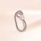 Loop Pearl Pin Brooch | Vybe Global Store - Image 3