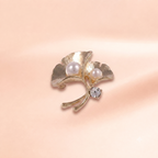 Golden Ginkgo Bloom Brooch | Vybe Global Store - Image 2