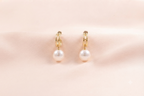 Chain Link Gemstone Ball Drop Earrings