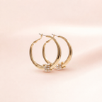 Halo Pavé Hoop Earrings