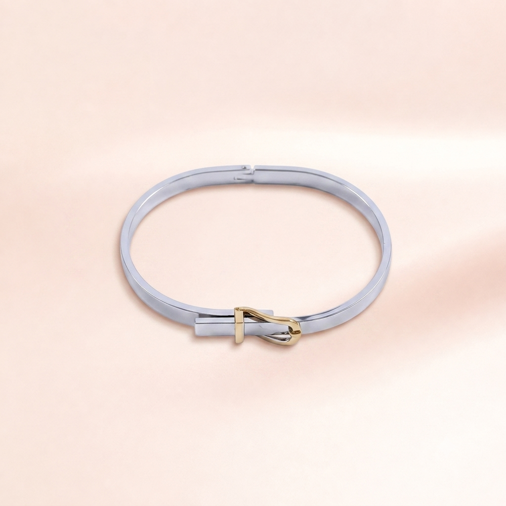 Classic Hinged Bangle Bracelet | Vybe Global Store - Image 4