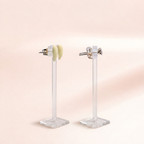 Puffy Heart Stud Earrings