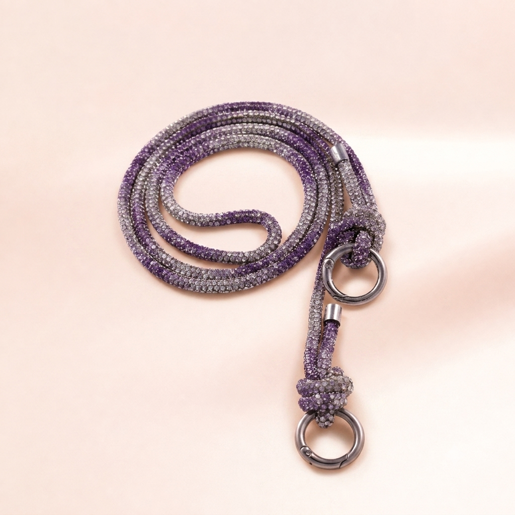 Crystal Rope Wristlet Charm