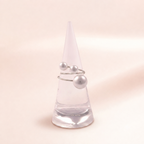 Silver Triple Pearl Open Ring