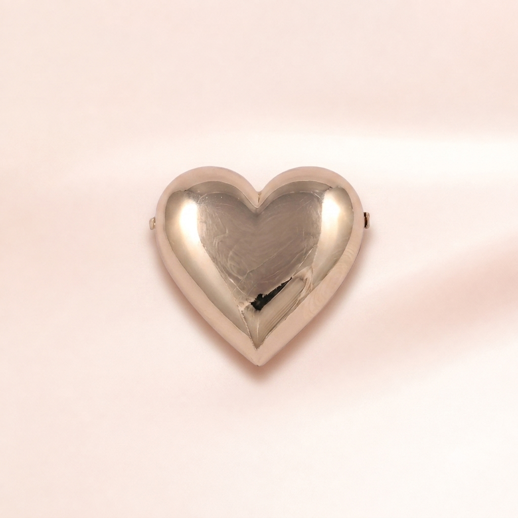 Puffy Heart Brooch