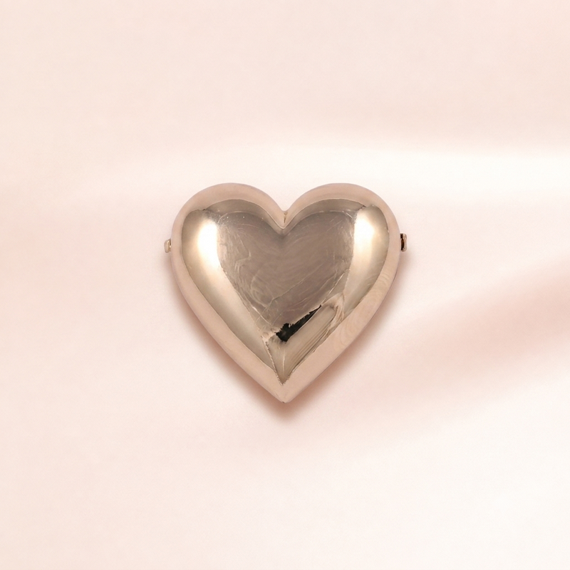 Puffy Heart Brooch