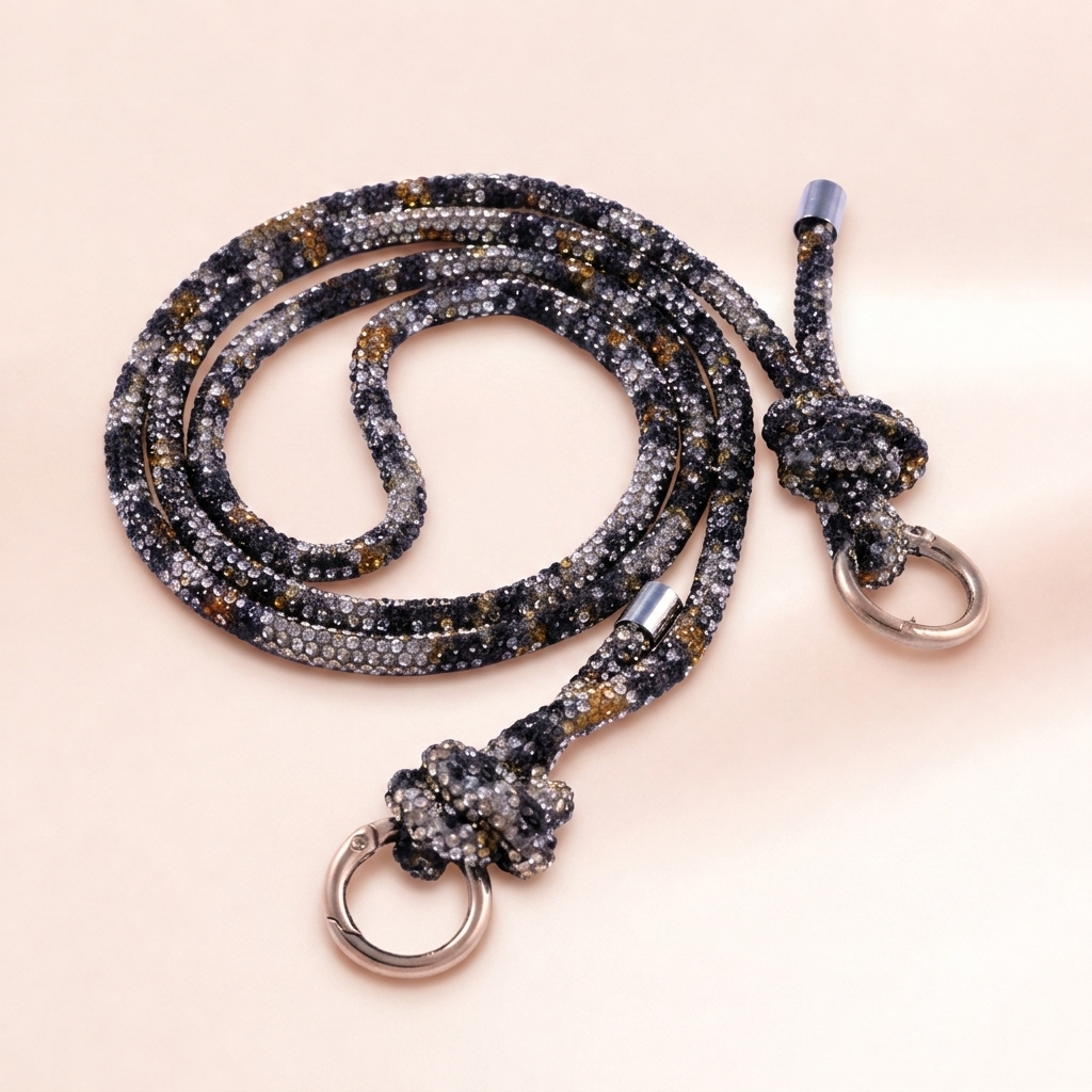 Crystal Rope Wristlet Charm