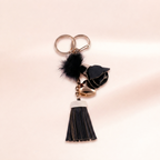 Rose Tassel Charm Keychain | Vybe Global Store - Image 8