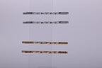 Minimalist braided twist Metallic Bobby Pins Set