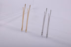 Minimalist Classic Seek Metallic Bobby Pins Set 2