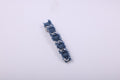 Woven Denim Chain Barrette