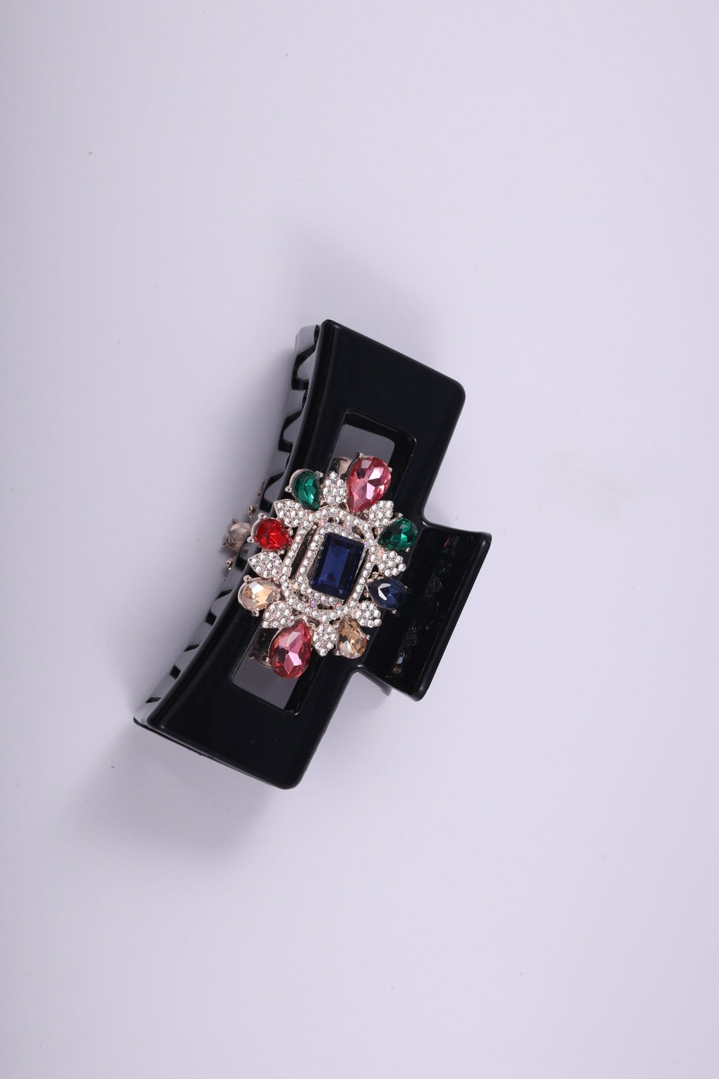 Multi-Gemstone Embellished Hair Claw