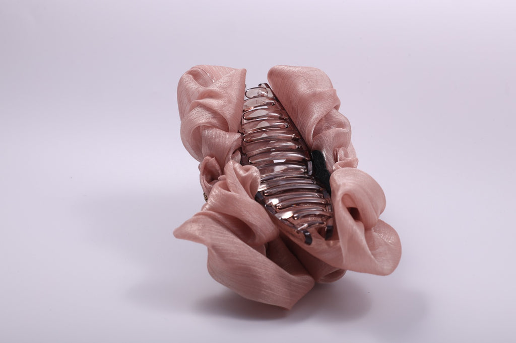 Organza Ribbon Ruffled Hair Claw