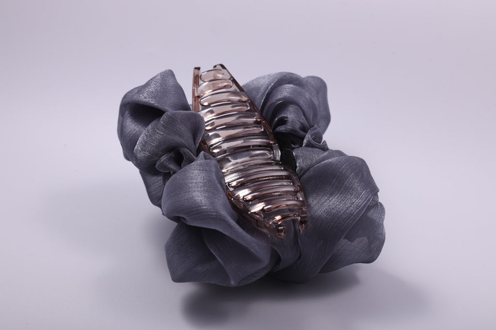 Organza Ribbon Ruffled Hair Claw