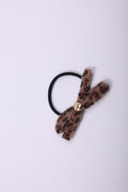 Leopard Print Bow Hair Tie