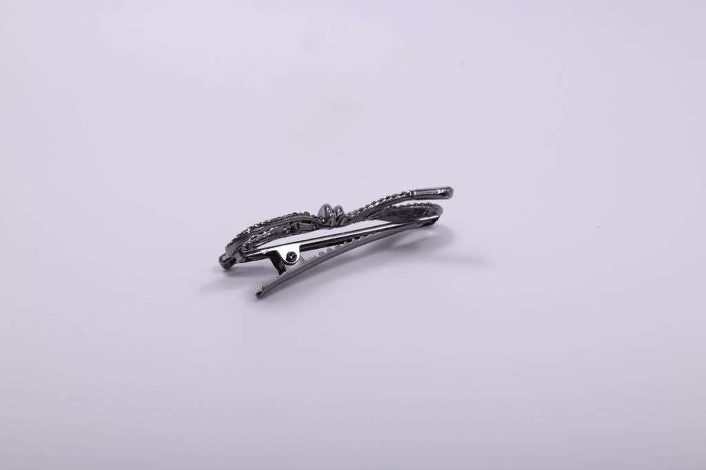 Metallic Ribbon Hair Clip