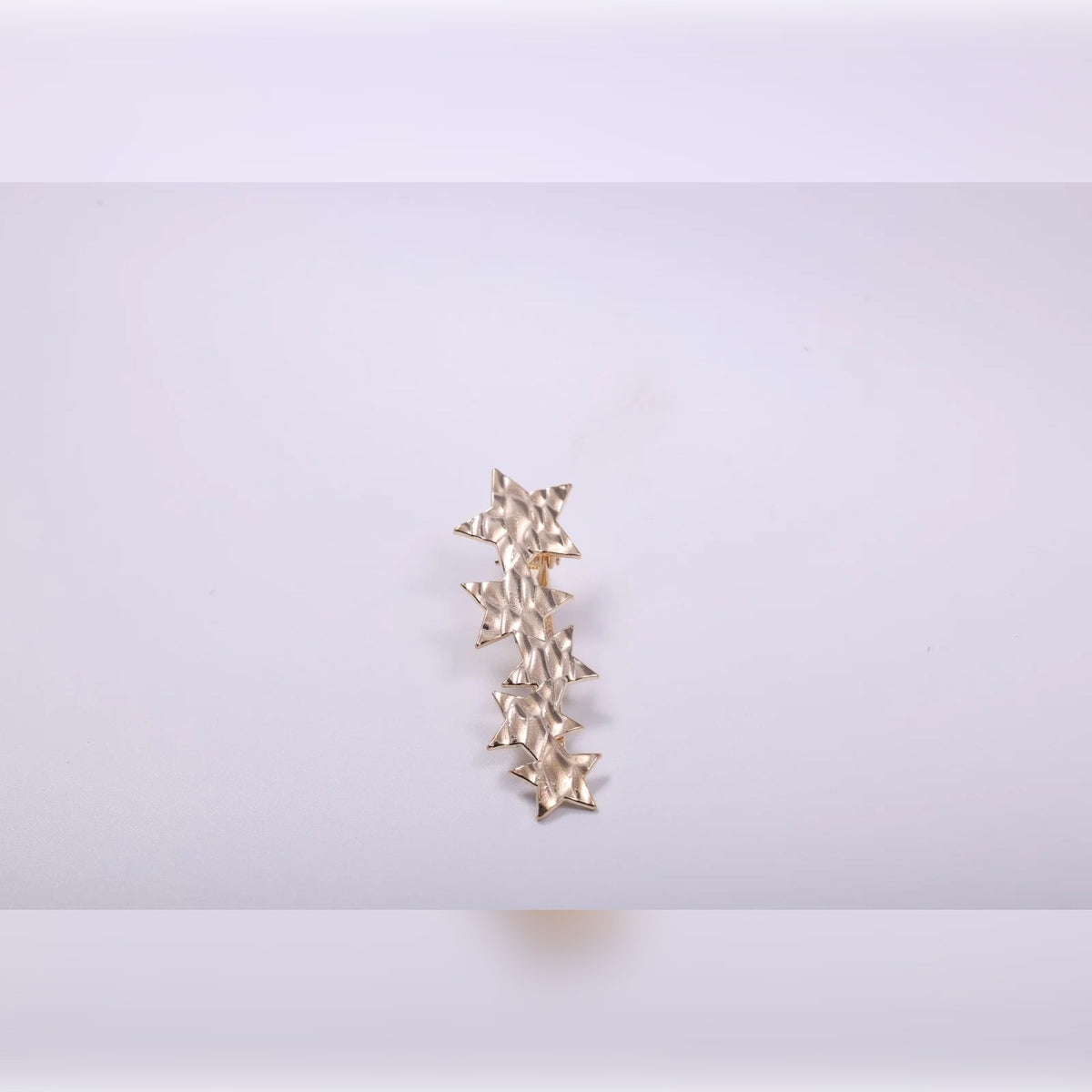 Hammered Star Row Hairpin | Vybe Global Store - Image 4