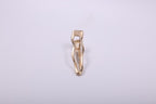 Curved Metallic Duckbill Clip