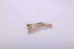 Curved Metallic Duckbill Clip