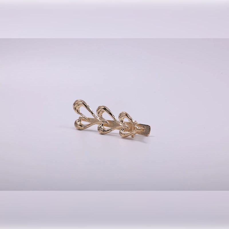 Triple Heart Openwork Hairpin | Vybe Global Store - Image 2
