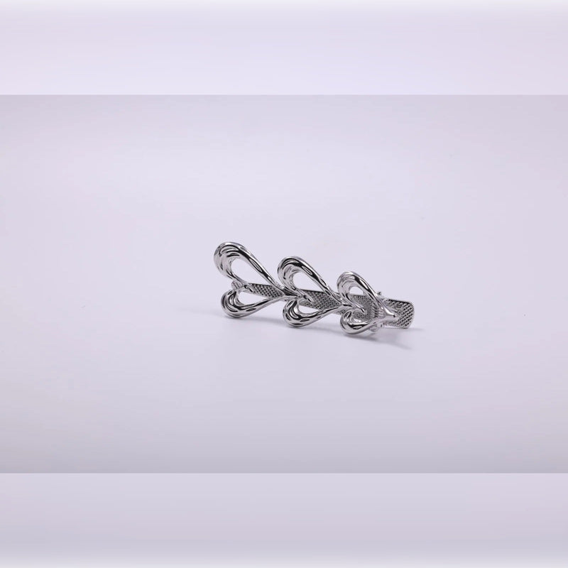 Triple Heart Openwork Hairpin | Vybe Global Store - Image 4
