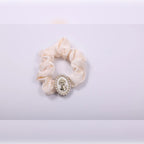 Vintage Cameo Fabric Scrunchie | Vybe Global Store - Image 4