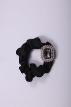 Embellished Fabric Scrunchie