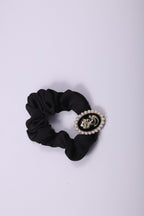 Vintage Cameo Fabric Scrunchie