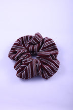 Striped Knit Hair Scrunchie