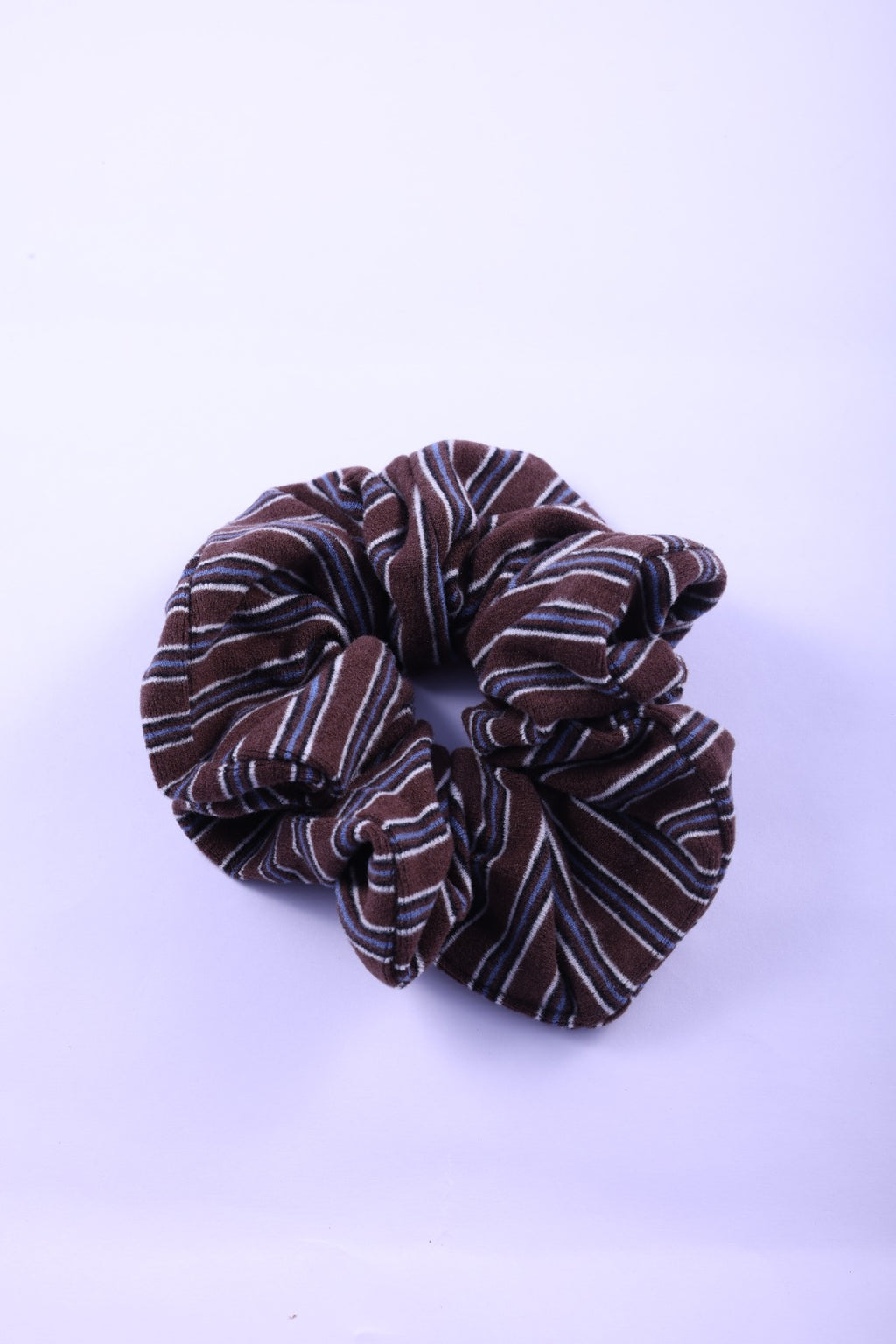 Striped Knit Hair Scrunchie