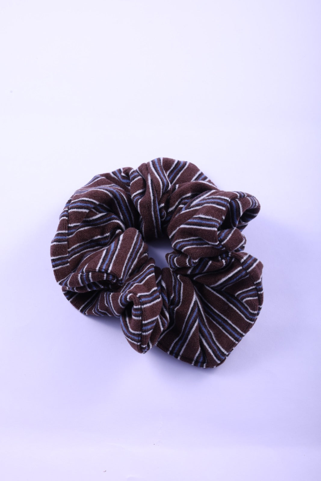 Striped Knit Hair Scrunchie