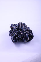 Striped Knit Hair Scrunchie