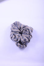 Striped Knit Hair Scrunchie