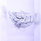 Striped Scrunchie with Silver Ring Charm | Vybe Global Store - Image 4